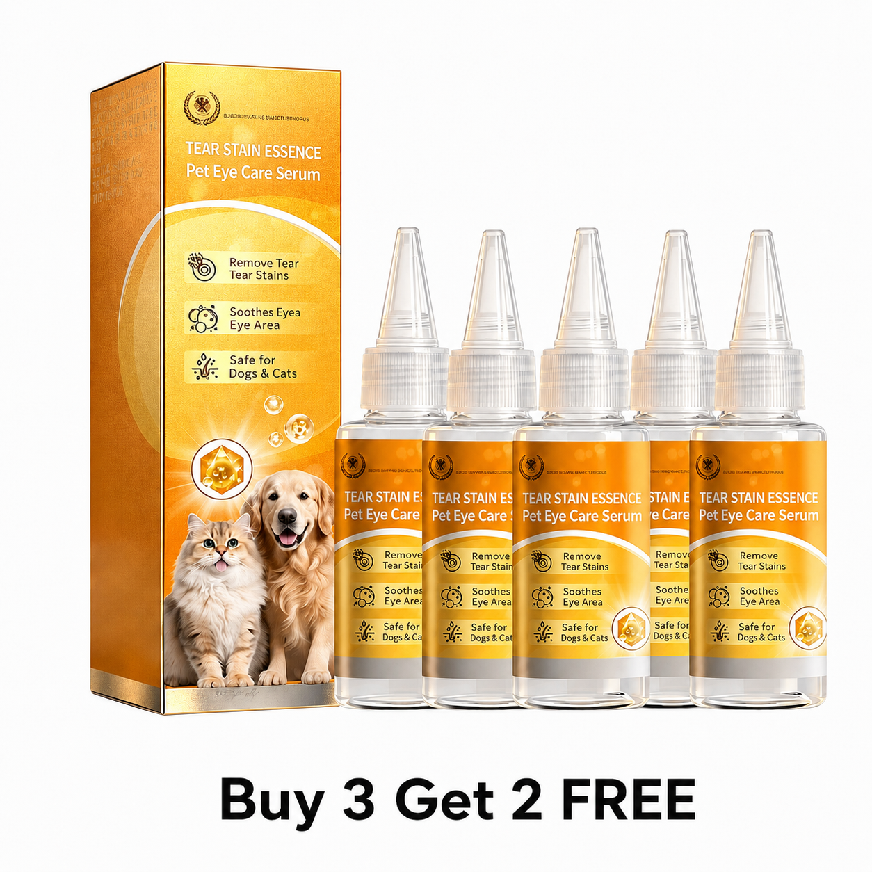 Gentle Pet Eye Stain Remover Essence Nourishing Drops
